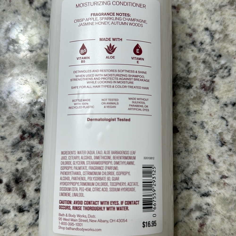 Bath & Body Works ‘Champagne Apple & Honey’ Shampoo Conditioner Set 16 oz each - Picture 6 of 6